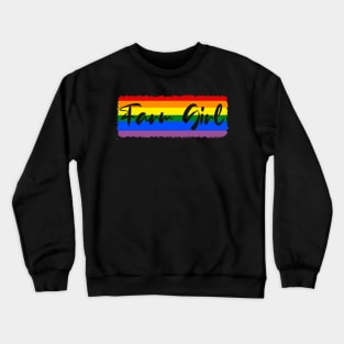 Rainbow Farm Girl Crewneck Sweatshirt